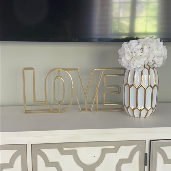 Other - LARGE! LOVE gold decor for shelf or wall.